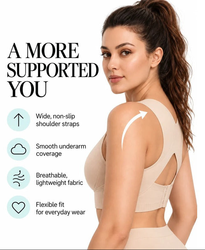 Posture Support Wireless Sports Bra