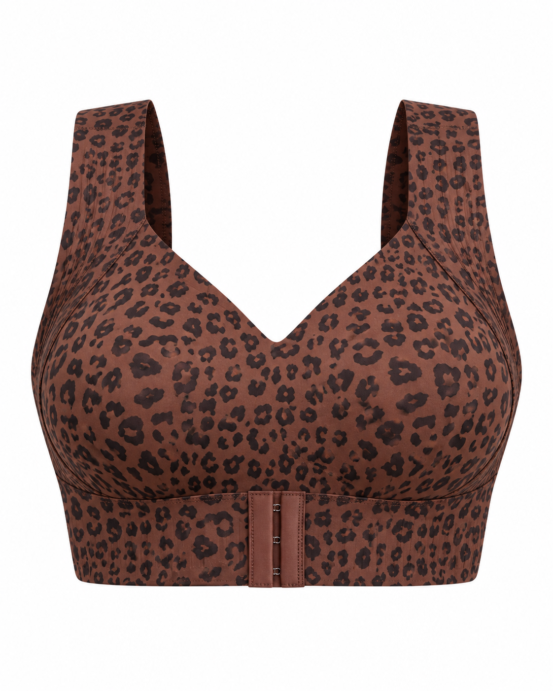 Posture Support Wireless Sports Bra - Leopard
