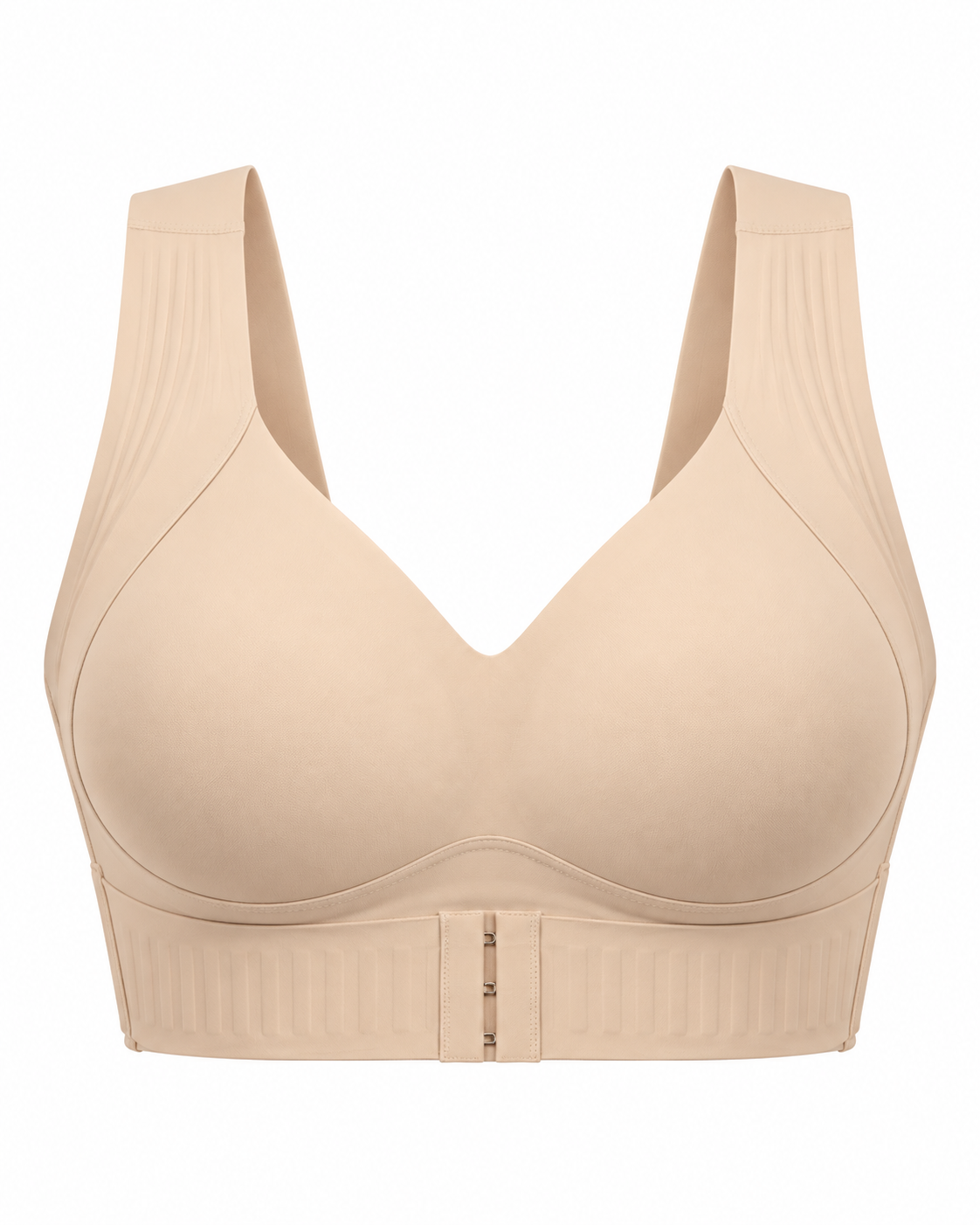 Posture Support Wireless Sports Bra - Nude