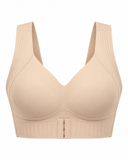 Posture Support Wireless Sports Bra - Nude