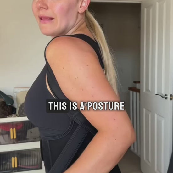 Real customer wearing the Posture Support Wireless Sports Bra
