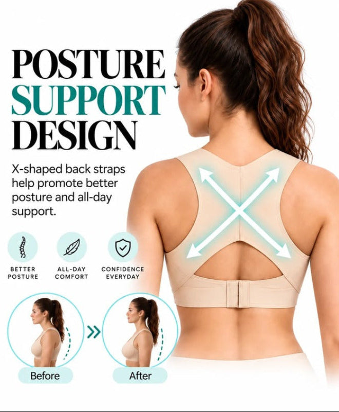 Posture Support Wireless Sports Bra